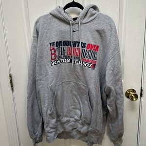 NIKE Boston Red Sox Grey Hoodie
